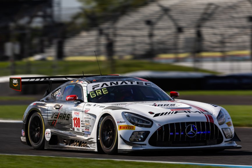 #130 Mercedes-AMG GT3 of Maro Engel, Jules Gounon, and, Mikael Grenier, GruppeM Racing, IGTC, IGTC Pro, FANATEC GT World Challenge America Powered by AWS, SRO America, INDY, Indianapolis, IN October 3 - 6 2024.
