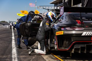 #130 Mercedes-AMG GT3 of Maro Engel, Jules Gounon, and, Mikael Grenier, GruppeM Racing, IGTC, IGTC Pro, FANATEC GT World Challenge America Powered by AWS, SRO America, INDY, Indianapolis, IN October 3 - 6 2024.
 | Fabian Lagunas/SRO
