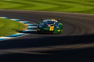#120 Porsche 911 GT3-R of Adam Adelson, Elliott Skeer, and Laurin Heinrich, Wright Motorsports, GT World Challenge America, Pro, FANATEC GT World Challenge America Powered by AWS, SRO America, INDY, Indianapolis, IN October 3 - 6 2024.
 | Fabian Lagunas/SRO