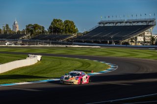 #85 Porsche 992 GT3-R of Jake Pederson, Trent Hindman, and Kay van Berlo, RS1, GT World Challenge America, Pro, SRO America, FANATEC GT World Challenge America Powered by AWS, INDY, Indianapolis, IN October 3 - 6 2024.
 | Fabian Lagunas/SRO