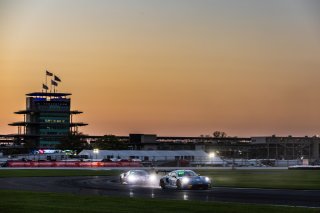 #61 Porsche 992 GT3 R of Adrian D'Silva, Brendon Leitch, and Bastian Buus, EBM, IGTC, Pro-Am, FANATEC GT World Challenge America Powered by AWS, INDY, Indianapolis, October 3 - 6 2024.
 | Fabian Lagunas/SRO