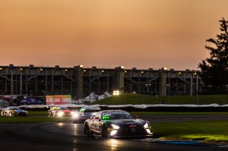 #91 Mercedes-AMG GT3 of Jeff Burton, Philip Ellis, and Elias Seppänen, Regulator Racing, GT World Challenge America, Pro-Am, SRO America, FANATEC GT World Challenge America Powered by AWS, INDY, Indianapolis, IN October 3 - 6 2024.
 | Fabian Lagunas/SRO