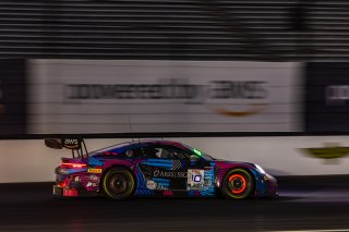 #10 Porsche 992 GT3 R of Antares Au, Loek Hartog, and Patric Niederhauser, Herberth Motorsport, IGTC, Pro-Am, FANATEC GT World Challenge America Powered by AWS, SRO America, INDY, Indianapolis, IN October 3 - 6 2024.
 | Fabian Lagunas/SRO