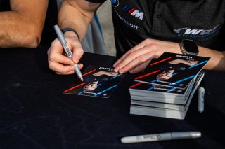 Autograph session at FANATEC GT World Challenge America Powered by AWS, SRO America, INDY, Indianapolis, IN October 3 - 6 2024.
 | Jason Doudt/SRO