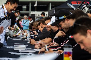 Autograph session at FANATEC GT World Challenge America Powered by AWS, SRO America, INDY, Indianapolis, IN October 3 - 6 2024.
 | Jason Doudt/SRO