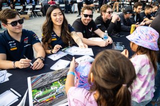 Autograph session at FANATEC GT World Challenge America Powered by AWS, SRO America, INDY, Indianapolis, IN October 3 - 6 2024.
 | Jason Doudt/SRO