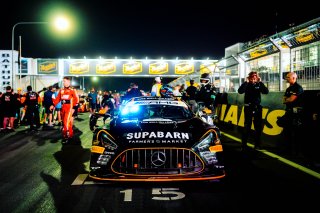 12h Bathurst 2025 -  Meguiar’s Bathurst 12 Hour - Intercontinental GT Challenge Round 1 - Foto: Gruppe C Photography; #47 Mercedes-AMG GT3, Supabarn Supermarkets, Tigani Motorsport: James Koundouris, Theo Koundouris, David Russell, Luke Youlden
 | Gruppe C Photography