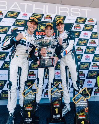 12h Bathurst 2025 -  Meguiar’s Bathurst 12 Hour - Intercontinental GT Challenge Round 1 - Foto: Gruppe C Photography; #32 BMW M4 GT3, Team WRT: Augusto Farfus, Sheldon van der Linde, Kelvin van der Linde
 | Gruppe C Photography