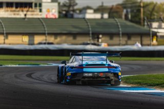 #21 Porsche 911 GT3 R (992) of Dustin Blattner / Alfred Renauer / Dennis Marschall, Blattner Company by Herberth Motorsport, Indy 8H, IGTC, Pro-Am, SRO America, Indianapolis Motor Speedway, Indianapolis, IN, Oct 16&ndash;19, 2025
 | Fabian Lagunas | www.lagunasphotography.com | For SRO Motorsports Group 2025