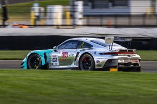 #61 Porsche 911 GT3 R (992) of Adrian D'Silva / Sven M&uuml;ller / Ricardo Feller, EBM, Indy 8H, IGTC IC, Pro, SRO America, Indianapolis Motor Speedway, Indianapolis, IN, Oct 16&ndash;19, 2025
 | Fabian Lagunas | www.lagunasphotography.com | For SRO Motorsports Group 2025