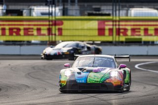 #32 Porsche 911 GT3 R (992) of Kyle Washington / Tom Sargent / Klaus Bachler, GMG Racing, Indy 8H, IGTC, Pro-Am, SRO America, Indianapolis Motor Speedway, Indianapolis, IN, Oct 16&ndash;19, 2025
 | Fabian Lagunas | www.lagunasphotography.com | For SRO Motorsports Group 2025