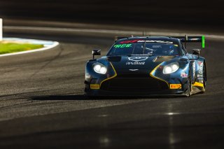 #24 Aston Martin Vantage AMR GT3 EVO of Gray Newell / Zach Robichon / Darren Turner, Heart of Racing Team, Indy 8H, Pro-Am, SRO America, Indianapolis Motor Speedway, Indianapolis, IN, Oct 16–19, 2025
 | Fabian Lagunas | www.lagunasphotography.com | For SRO Motorsports Group 2025
