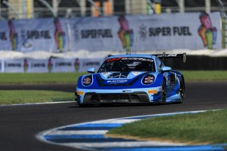 #21 Porsche 911 GT3 R (992) of Dustin Blattner / Alfred Renauer / Dennis Marschall, Blattner Company by Herberth Motorsport, Indy 8H, IGTC, Pro-Am, SRO America, Indianapolis Motor Speedway, Indianapolis, IN, Oct 16&ndash;19, 2025
 | Fabian Lagunas | www.lagunasphotography.com | For SRO Motorsports Group 2025