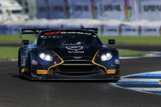 #24 Aston Martin Vantage AMR GT3 EVO of Gray Newell / Zach Robichon / Darren Turner, Heart of Racing Team, Indy 8H, Pro-Am, SRO America, Indianapolis Motor Speedway, Indianapolis, IN, Oct 16&ndash;19, 2025
 | Fabian Lagunas | www.lagunasphotography.com | For SRO Motorsports Group 2025
