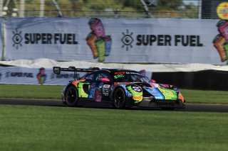 #32 Porsche 911 GT3 R (992) of Kyle Washington / Tom Sargent / Klaus Bachler, GMG Racing, Indy 8H, IGTC, Pro-Am, SRO America, Indianapolis Motor Speedway, Indianapolis, IN, Oct 16&ndash;19, 2025
 | Fabian Lagunas | www.lagunasphotography.com | For SRO Motorsports Group 2025