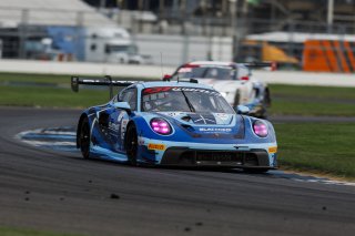 #21 Porsche 911 GT3 R (992) of Dustin Blattner / Alfred Renauer / Dennis Marschall, Blattner Company by Herberth Motorsport, Indy 8H, IGTC, Pro-Am, SRO America, Indianapolis Motor Speedway, Indianapolis, IN, Oct 16–19, 2025
 | Fabian Lagunas | www.lagunasphotography.com | For SRO Motorsports Group 2025