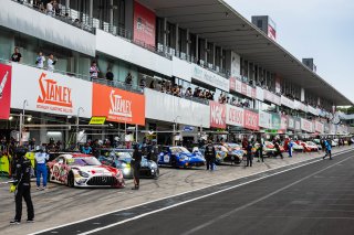 49th SUZUKA 1000km - Intercontinental GT Challenge Round 4 - Foto: Gruppe C Photography; #69 Mercedes-AMG GT3 EVO, GetSpeed: Anthony Mcintosh, Philip Ellis, Steve Jans; #500 Nissan GT-R NISMO GT3, TEAM 5ZIGEN: Yu Kanamaru, Takayuki Aoki, Yuya Motojima; #3 | Gruppe C GmbH