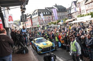 Adam Christodoulou, Christopher Lulham, Mika&Icirc;l Grenier, Marek B&circ;, PROsport racing, adenau, nurburgring, city center, public road, sunny, daylight, parade, event, mercedes-amg gt3, crowd, photographers, gran turismo, hella, wide angle, eye level, excitemen | Gruppe C Photography