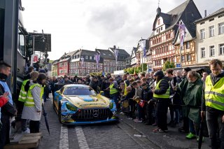 Adam Christodoulou, Christopher Lulham, Mika&Icirc;l Grenier, Marek B&circ;, PROsport racing, adenau, nurburgring, city street, germany, cloudy, action, mercedes-amg gt3, crowd, marshals, gran turismo, hr, wide angle, excitement, focus
 | Gruppe C Photography