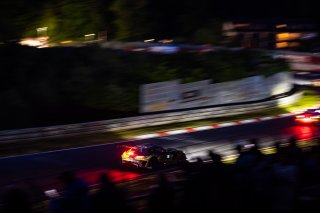 Kenneth Heyer, Jannes Fittje, Jay Mo H&permil;rtling, Philip Ellis, SR Motorsport by Schnitzelalm, nurburgring nordschleife, track corner, guardrail, night, action, mercedes-amg gt3, car, crowd, hr, panning, motion blur, wide angle, excitement, focus
 | Gruppe C Photography