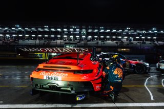 Kyle Tilley, Jake Hill, Kolb Patrick, Lionspeed GP, nurburgring, pit lane, grandstand, night, pit stop, porsche 911 gt3 r, bmw m2 cs racing, team crew, hr, michelin, close-up, wide angle, focus, tension
 | Gruppe C Photography