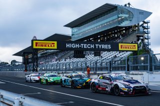 500 Nissan GT-R NISMO GT3, TEAM 5ZIGEN: Katsumasa Chiyo, Kazuki Hiramine, Atshushi Miyake, 69 BMW M4 GT3 EVO, Team WRT: Anthony McIntosh, Parker Thompson, Dan Harper, 77 Mercedes-AMG GT3 EVO, Mercedes-AMG Team Craft-Bamboo Racing: Luca Stolz, Maxime Marti | Gruppe C GmbH