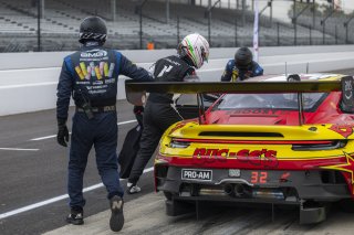 #32 Porsche 911 GT3-R (992) EVO of Kyle Washington, Riccardo Pera, and Ayhancan Guven, GMG Racing, Indianapolis 8 Hour / GT World Challenge America, IGTC Pro-Am, SRO America, Indianapolis 8 Hour, Indianapolis Motor Speedway, Speedway, IN, Oct 7 - 11, 2026 | Fabian Lagunas | www.lagunasphotography.com | 2026
