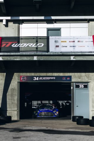 Paddock, #34 Mercedes-AMG GT3 EVO of Michai Stephens, Mikael Grenier, and Maxime Martin, Mercedes-AMG Team JMF Motorsports, Indianapolis 8 Hour / GT World Challenge America, IGTC Pro, SRO America, Indianapolis 8 Hour, Indianapolis Motor Speedway, Speedway | SRO Motorsports Group