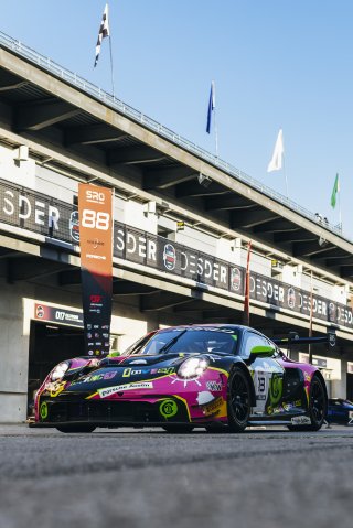 #13 Porsche 911 GT3-R (992) EVO of Todd Parriott, Riley Dickinson, and Kay Van Berlo, Kellymoss, Indianapolis 8 Hour / GT World Challenge America, IGTC Pro-Am, SRO America, Indianapolis 8 Hour, Indianapolis Motor Speedway, Speedway, IN, Oct 7 - 11, 2026
 | SRO Motorsports Group